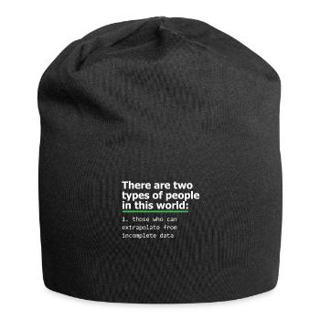 Programmierer Unvollständiger Datencodierer Computer PC Geschenk - Jersey-Beanie - Schwarz - Vorne