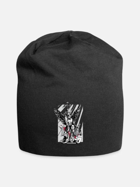 St. Michael Erzengel Böse Religion Glaube - Jersey-Beanie - Schwarz