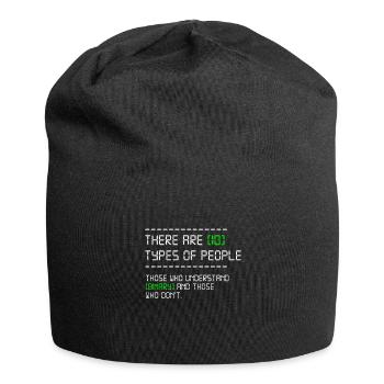 10 Arten von Menschen Programmierer Coder Entwickler Geschenk - Jersey-Beanie - Schwarz - Vorne