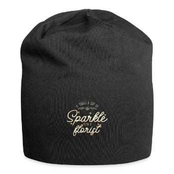 Pour être un fleuriste Bouquet de fleurs Jardinage de jardin - Bonnet en jersey - noir - Devant