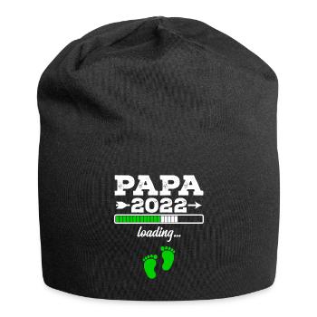 Best Papa 2022 Loading Papa Announcement Proud Grandpa - Jersey Beanie - black - Front
