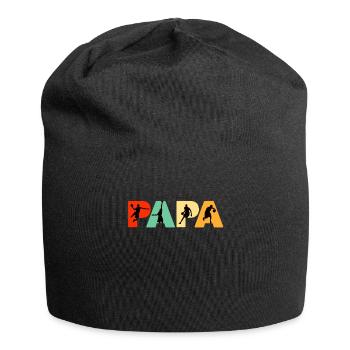 Basketball Papa Shirt, lustiger Papa Basketball Retro - Jersey-Beanie - Schwarz - Vorne