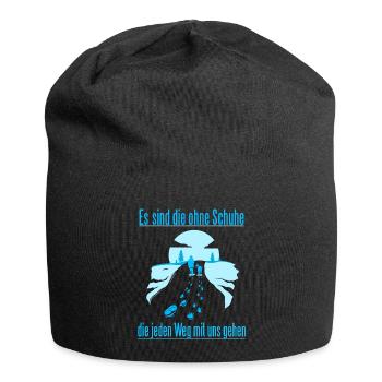 Hund Spazieren gehen Schöner Spruch Hundetrainer - Jersey-Beanie - Schwarz - Vorne