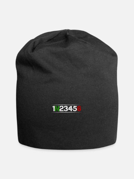 Motorrad Gangschaltung 1N23456 Gear Shift Getriebe - Jersey-Beanie - Schwarz