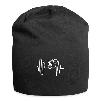 Vélo fréquence cardiaque - Bonnet en jersey - noir - Devant