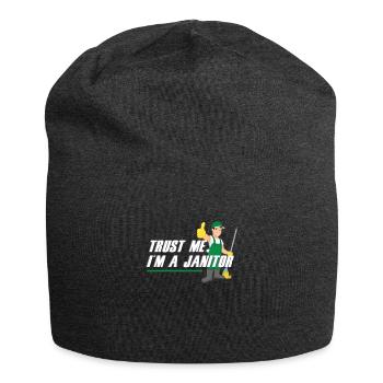 Trust Me I Am Janitor Cleaners Service de nettoyage - Bonnet en jersey - charbon - Devant