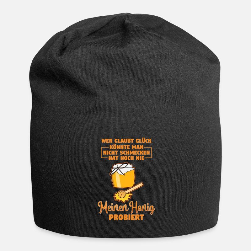 Meinen Honig Imker Bienen Geschenk - Jersey-Beanie - Schwarz