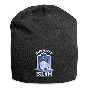Frieden im Islam Muslim Allah Gebetsmoschee Namaz - Jersey-Beanie - Schwarz - Vorne