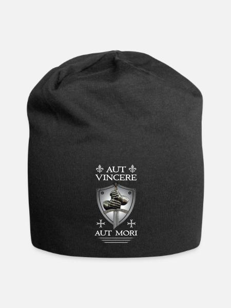 Croix des Templiers + Épée - Bonnet en jersey - noir