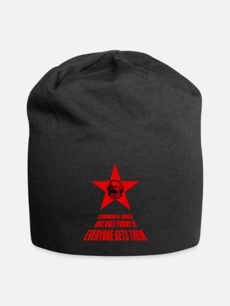 cadeau de plaisanterie communiste - Bonnet en jersey - noir