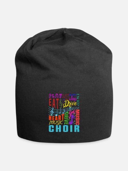 Chormusik Chor Chor Musik Dirigent Geschenk - Jersey-Beanie - Schwarz