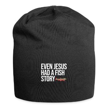 Funny Fishing Arctic Char Freshwater Fish Gift - Jersey Beanie - black - Front