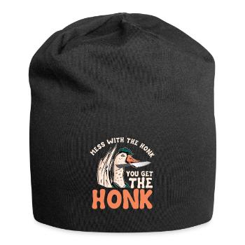 Gans - Jersey-Beanie - Schwarz - Vorne