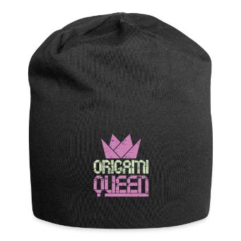 Origami Queen Crafting Gift Origami - Jersey Beanie - black - Front