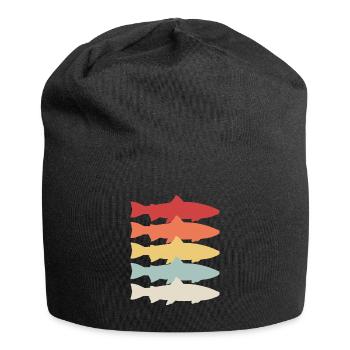 Steelhead Rainbow Trout Fish Freshwater Fishing - Jersey Beanie - black - Front