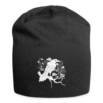 Crow Raven - Jersey Beanie - black - Front
