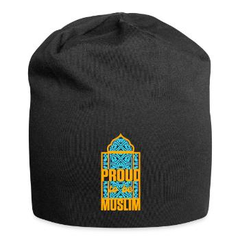 Stolz sein muslimischen Islam Allah Koran Moschee Geschenk - Jersey-Beanie - Schwarz - Vorne
