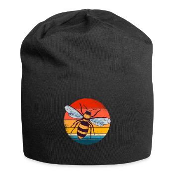 Biene - Jersey-Beanie - Schwarz - Vorne