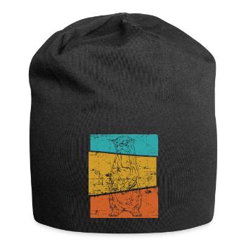 Water Marten Animal Gift Otter Otter - Jersey Beanie - black - Front