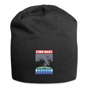 Storm Chaser Hurricane Meteorology Tornado Gift - Jersey Beanie - black - Front