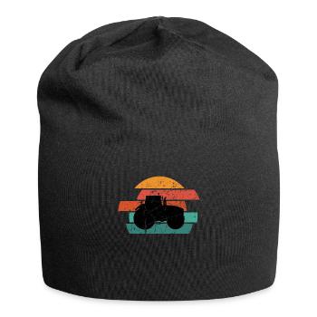 Tractor Farmer Trecker Farm Farm Farm Farm Yard - Jersey Beanie - black - Front