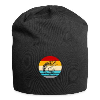 Pike Fishing Angler Pike - Jersey Beanie - black - Front
