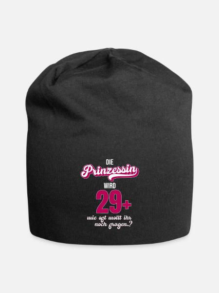 Ich bin 29 +. Ideal als Geschenk zum 30er. - Jersey-Beanie - Schwarz