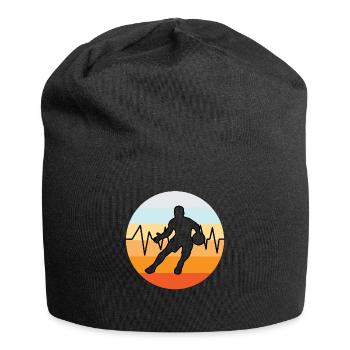 Basketball Basketballer Vintage - Jersey Beanie - black - Front