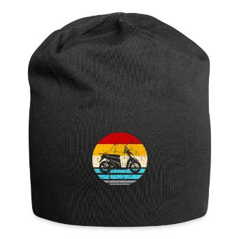 Motorroller Rollerfahrer Motorrad - Jersey-Beanie - Schwarz - Vorne