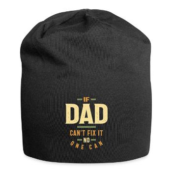 Si papa ne peut pas le réparer, personne ne peut | Papa et grand-père - Bonnet en jersey - noir - Devant