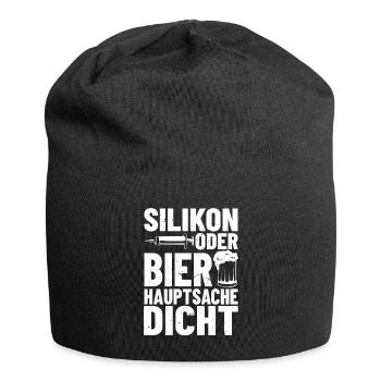 Fliesenleger Profi Hauptsache Dicht Plattenleger - Jersey-Beanie - Schwarz - Vorne