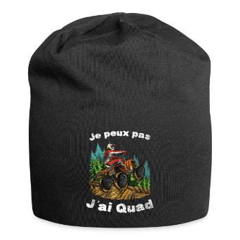 Je Peux Pas J'ai Quad - Bonnet en jersey - noir - Devant