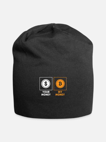 Bitcoin - Bonnet en jersey - noir