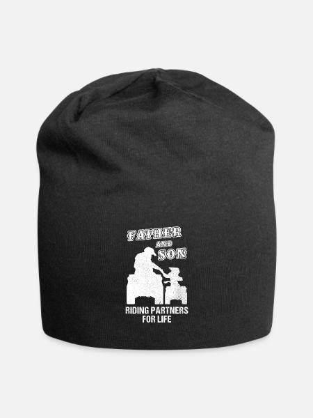 Père et fils ATV Quad Riding Partners Sport Cadeau - Bonnet en jersey - noir