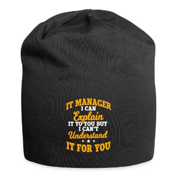IT Manager - Bonnet en jersey - noir - Devant