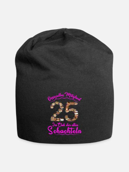 25. Geburtstag Geschenk für Frauen zum 25 - Jersey-Beanie - Schwarz