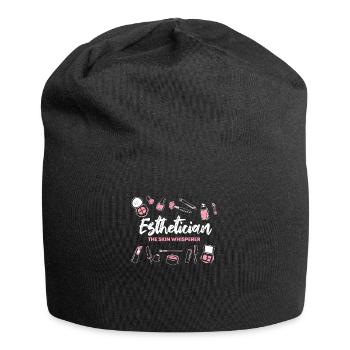 Kosmetikerin Haut Flüsterer - Jersey-Beanie - Schwarz - Vorne
