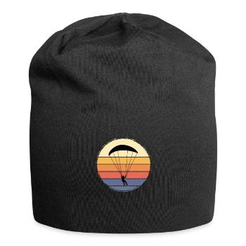 Paragleiten Gleitschirmfliegen Gleitsegeln Pilot - Jersey-Beanie - Schwarz - Vorne