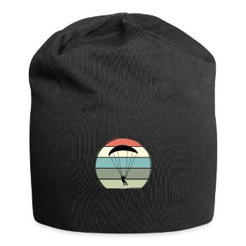 Paragleiten Gleitschirmfliegen Gleitsegeln Pilot - Jersey-Beanie - Schwarz - Vorne