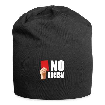No Racism Pas de racisme dans le football - Bonnet en jersey - noir - Devant