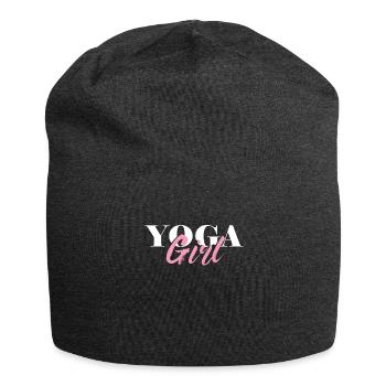 Yoga Girl Zen Spirituel Asana Méditation Bouddhisme - Bonnet en jersey - charbon - Devant