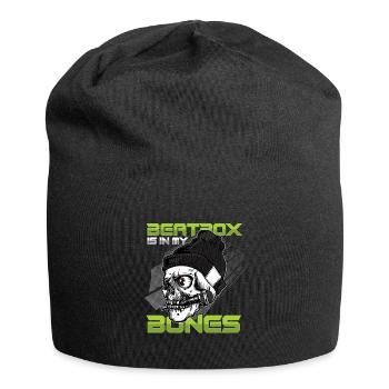 Beatbox In My Bones Skull Skeleton DJ Beatboxer - Bonnet en jersey - noir - Devant