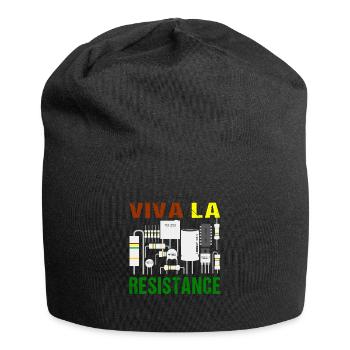 Electronics Multimeter Viva La Resistance Funny - Jersey Beanie - black - Front