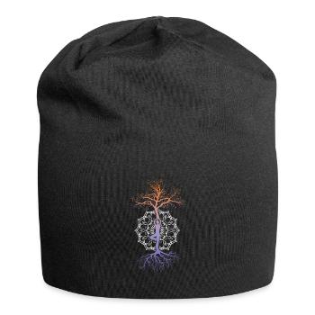 Arbre de Yoga Mandala Nirvana Méditation Zen Asana - Bonnet en jersey - noir - Devant
