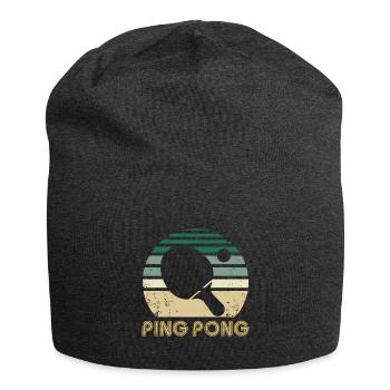 Vintage Ping Pong Raquette de Tennis de Table Cadeau - Bonnet en jersey - charbon - Devant