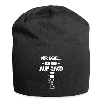 Mir egal ich geh Jagen - Jersey-Beanie - Schwarz - Vorne