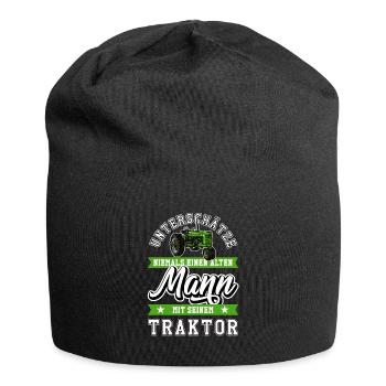 Trecker Landwirt - Jersey-Beanie - Schwarz - Vorne