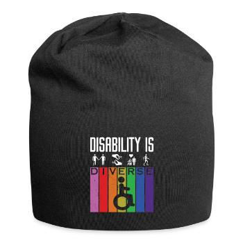 DISABILITY IS DIVERSE - Jersey Beanie - black - Front