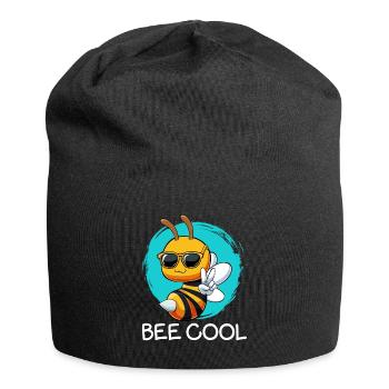 Bee Cool Lustige Bienen-Wortspiele - Jersey-Beanie - Schwarz - Vorne