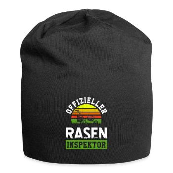 Gärtner Rasenmähen Hobbygärtner Rasenmäher - Jersey-Beanie - Schwarz - Vorne